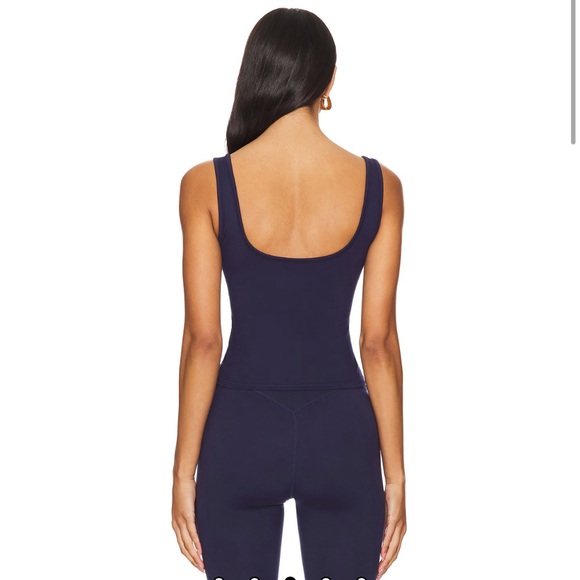 New 437 Set: The Essentials Legging and The Square Tank in Navy Size Medium - Picture 5 of 8